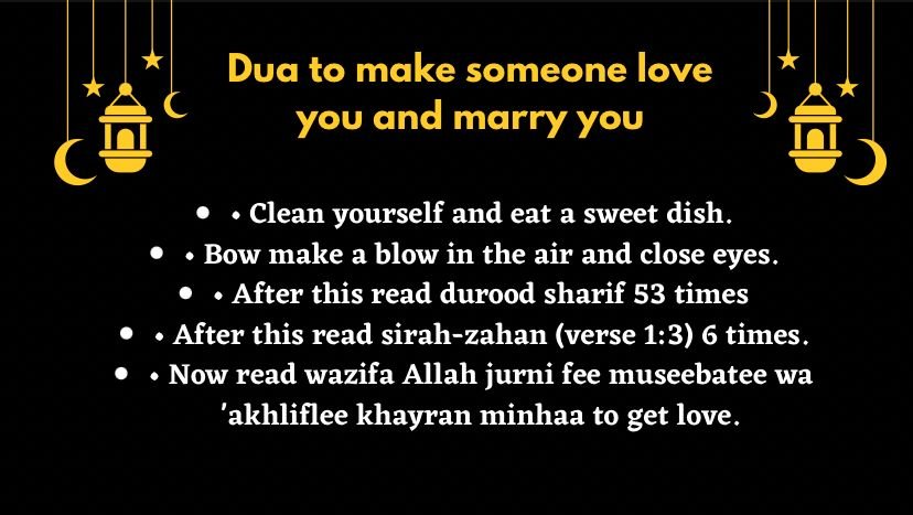 Dua to Make Someone Love You And marry You