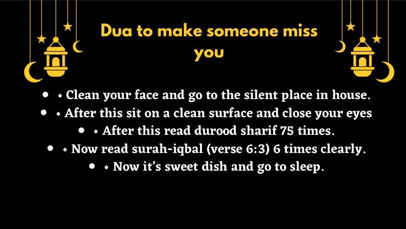 Dua To Make Someone Miss You Read This Dua For 3 Days