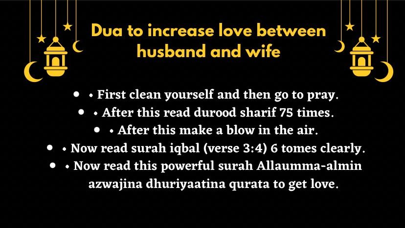 Dua To Increase Love Between Husband And Wife
