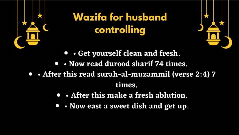 Dua to Control Your Husband