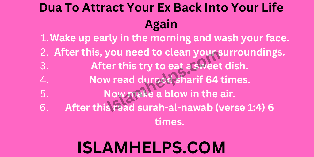 Dua To Attract Your Ex Back Into Your Life Again