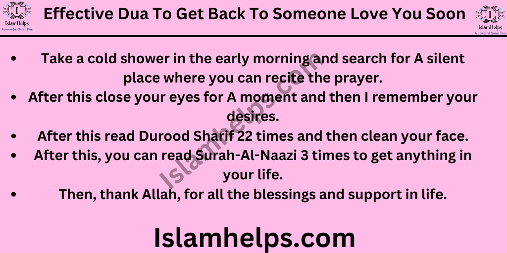 Effective Dua To Get Back To Someone Love You Soon