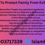 Powerful Dua To Protect Family From Evil Eye