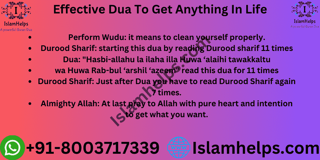 Effective Dua To Get Anything In Life