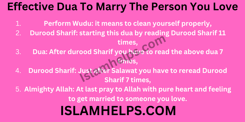 Effective Dua To Marry The Person You Love