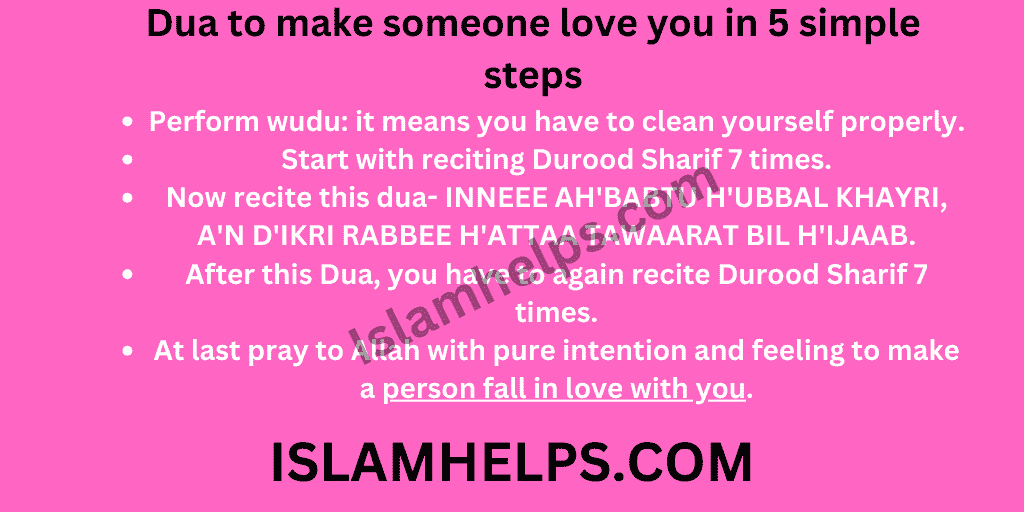 Dua to make someone love you in 5 simple steps