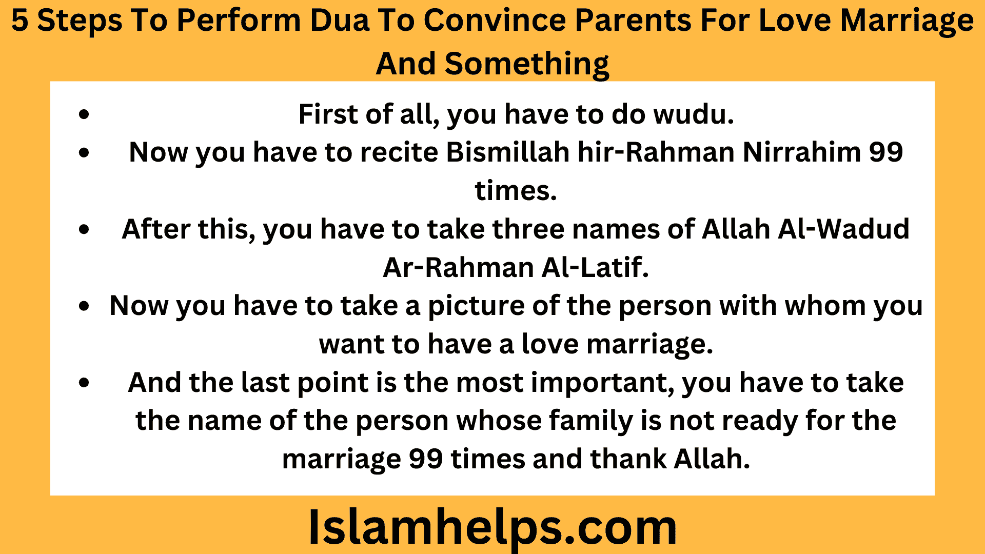 5 Steps To Perform Dua To Convince Parents For Love Marriage And Something