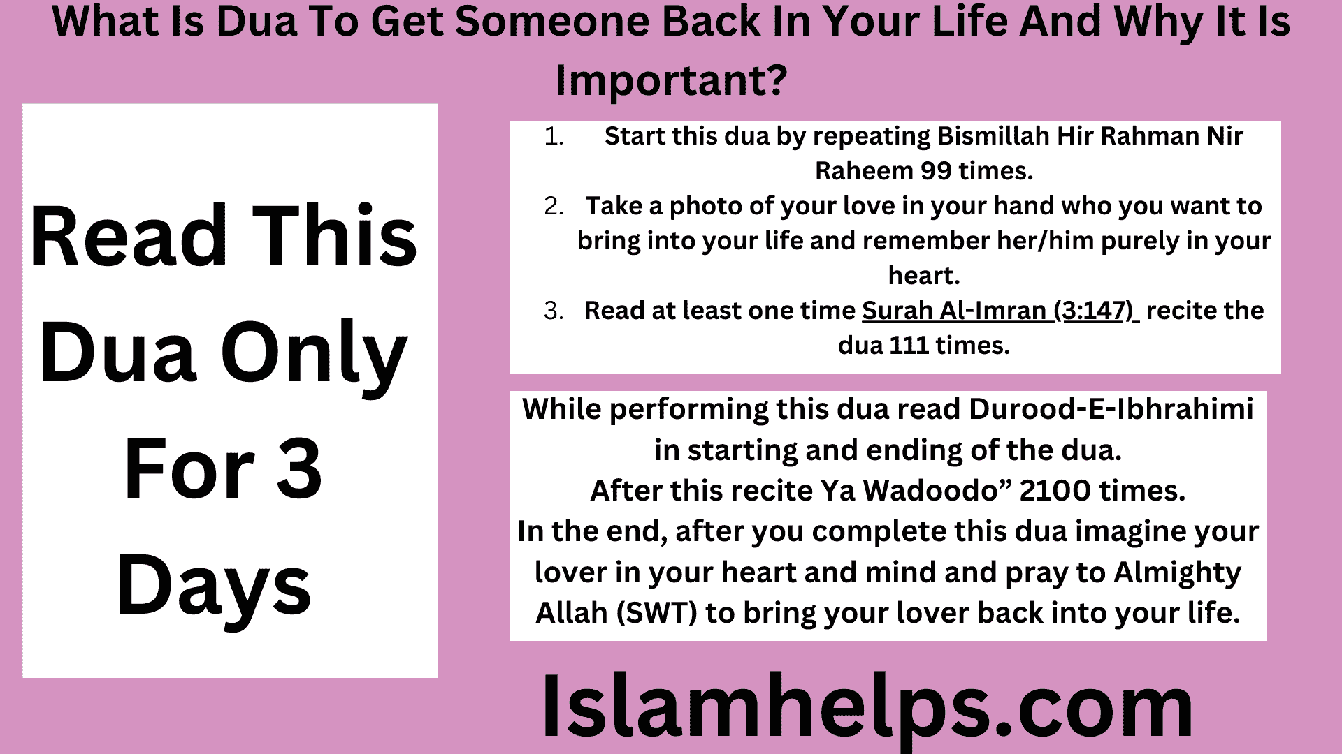 What Is Dua To Get Someone Back In Your Life And Why It Is Important?