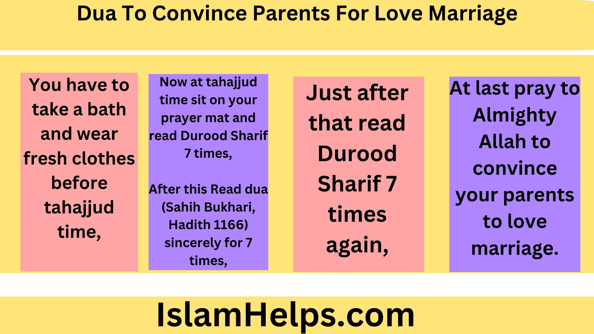 Dua To Convince Parents For Love Marriage 