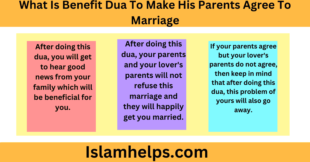 Dua To Make His Parents Agree To Marriage 