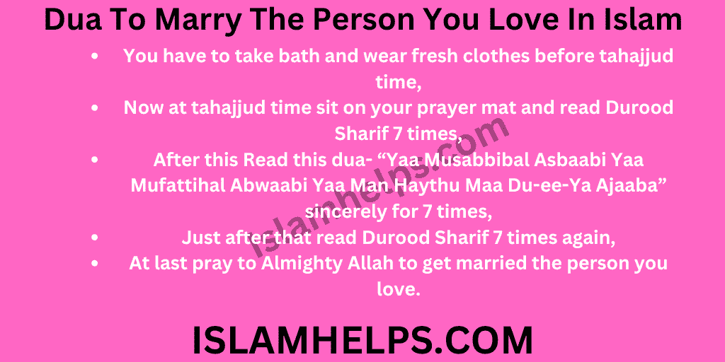 Dua To Marry The Person You Love In Islam