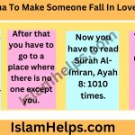 5 Steps dua to make someone fall in love with you