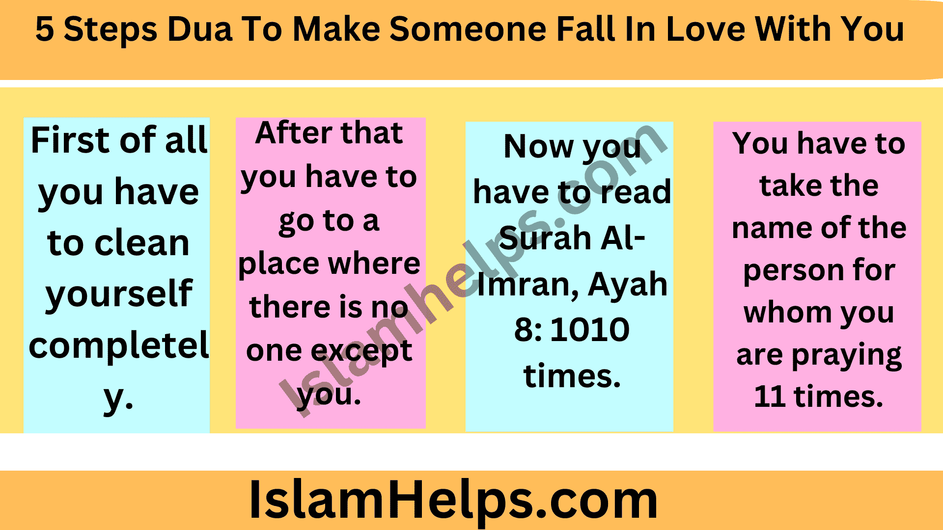 5 Steps dua to make someone fall in love with you