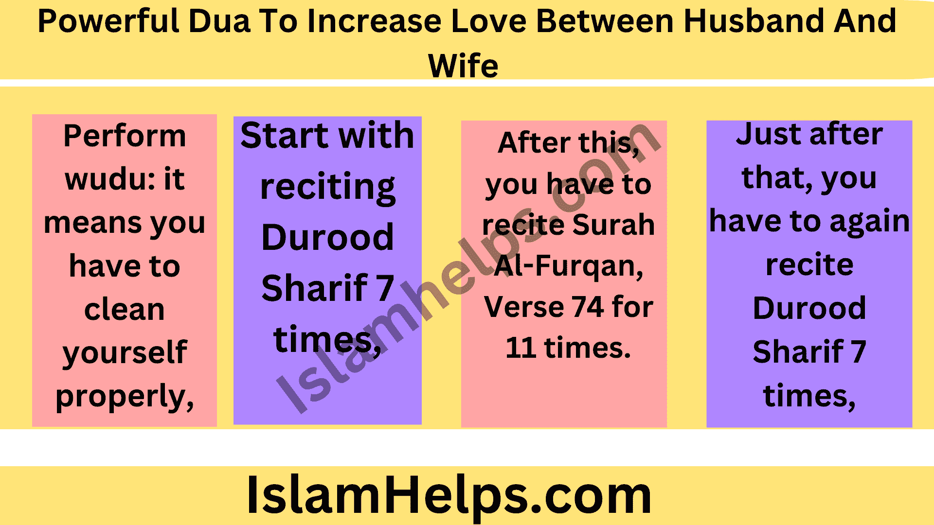 Powerful Dua To Increase Love Between Husband And Wife 