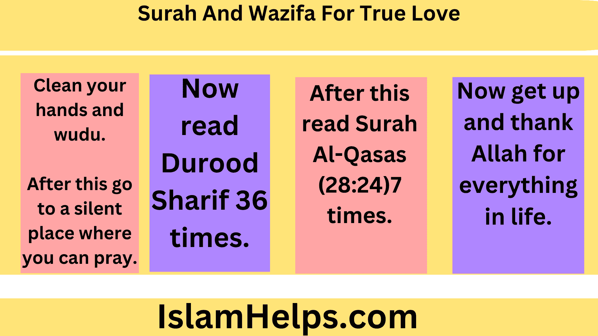 Surah And Wazifa For True Love