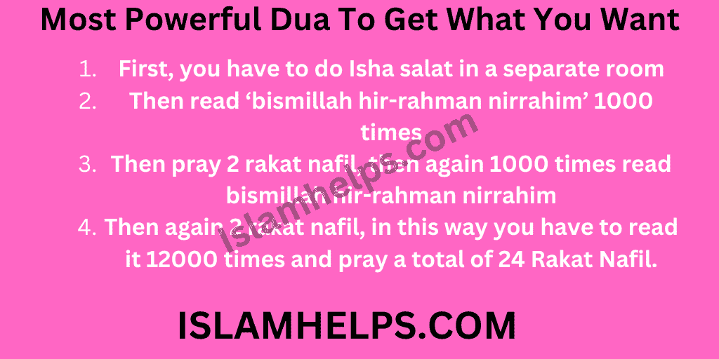 Most Powerful Dua To Get What You Want 