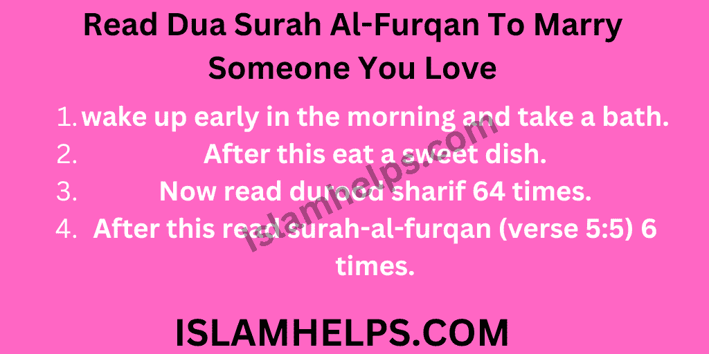 Read Dua Surah Al-Furqan To Marry Someone You Love