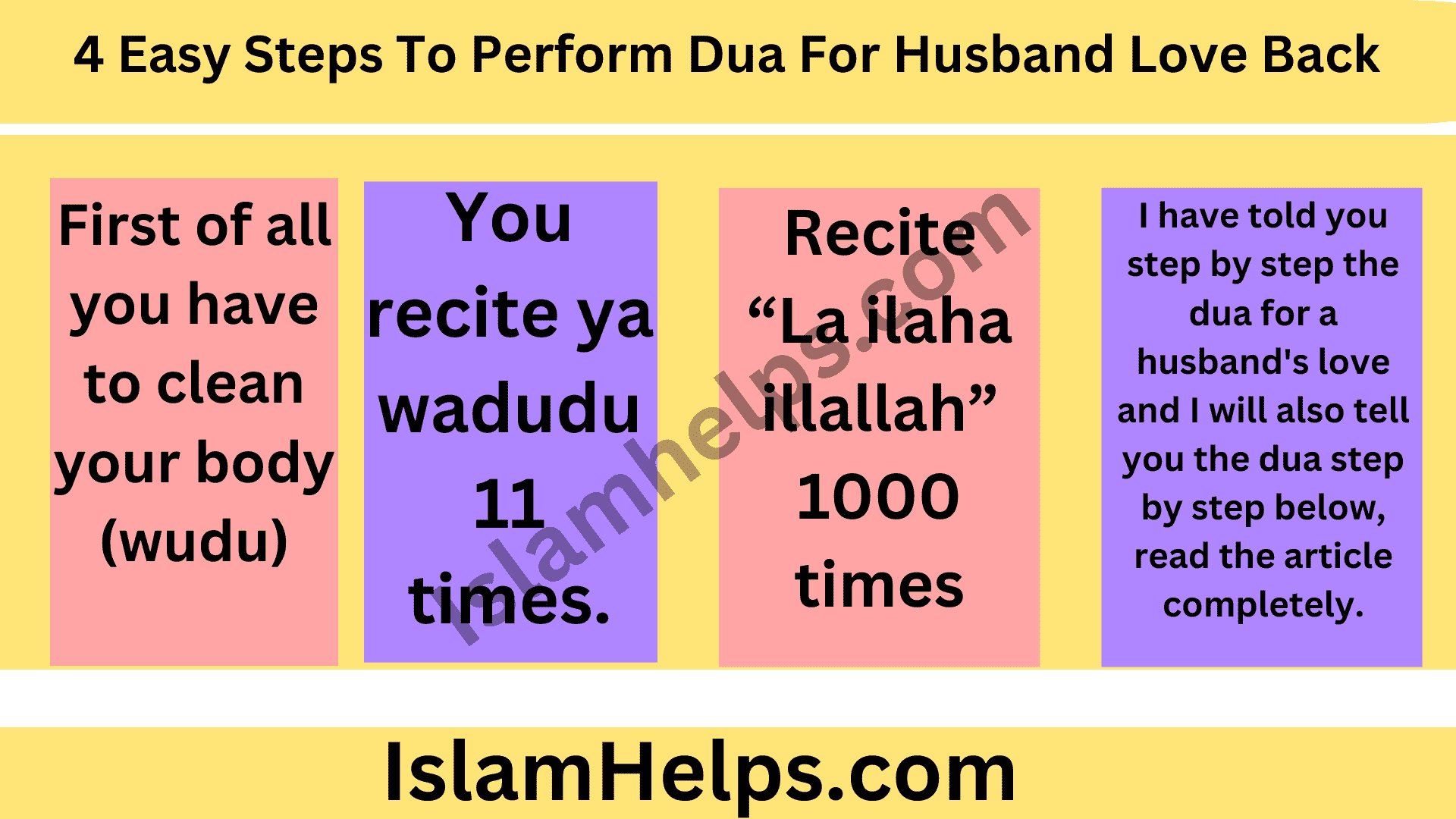 4 Easy Steps To Perform Dua For Husband Love Back 