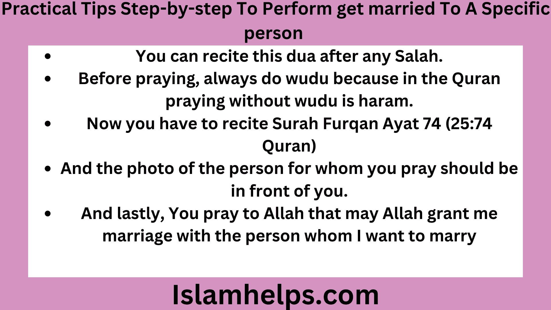 Practical Tips Step-by-step To Perform get married To A Specific person 