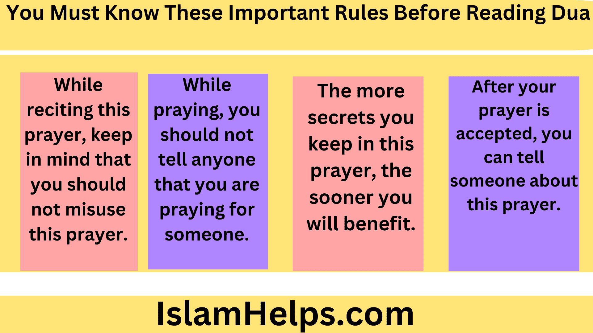 You Must Know These Important Rules Before Reading Dua